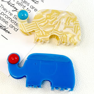 Der 11cm große japanische und koreanische Elefant ist süße und vielseitige Haars pangen für Frauen - Product Image 4