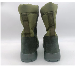 Bottes de combat en daim marron vert TSB21-4 DMS, cuir de vache - Product Image 6