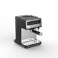 Machine à café électrique professionnelle moderne semi-automatique multifonctionnelle, système de brassage, design portable, usage domestique, 20 bars d'espresso
