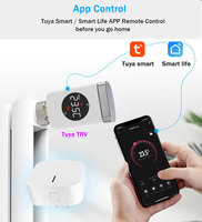 Termostato ZigBee de Ultra Bajo Consumo con Pantalla LCD Grande, Programación Semanal Tuya, Válvula Termostática Inteligente para Radiador