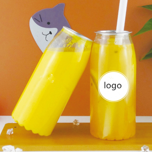 330ml 500ml Bulk Clear Custom Transparent Juice Coffee Beverage Soda Soft Energy Drink Empty PET Plastic Can