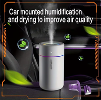 Humidificateur de voiture et diffuseur d'huiles essentielles avec LED colorées, technologie ultrasonique silencieuse pour l'aromathérapie, idéal pour la chambre et le bureau