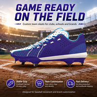 Chaussures de baseball personnalisées pour hommes OEM ODM Marque privée Chaussures de baseball d'équipe Logo personnalisé Couleurs Fabricant