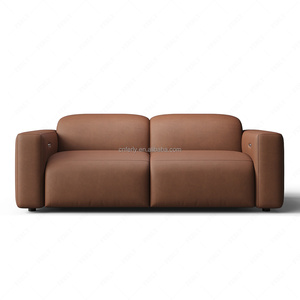 FERLY Modular Leather <strong>2</strong> <strong>Piece</strong> Sofa Recliner Sectional <strong>Couch</strong> for Living Room Furniture <strong>Set</strong> - Product Image 2