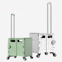 Chariot pliable en alliage de fer vert gris blanc noir, chariot de rangement portable pour aliments, collations, épicerie, chariots et chariots de courses