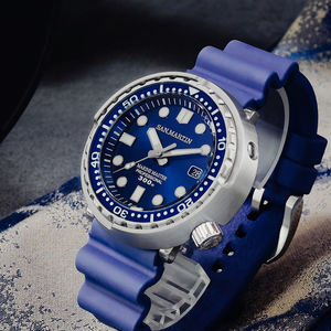<span class=keywords><strong>San</strong></span> <span class=keywords><strong>martin</strong></span> envío gratuito zafiro 30atm bwg9 atún Japón nh35 mecánico automático de acero inoxidable diver reloj de buceo hombre para venta - Product Image 4