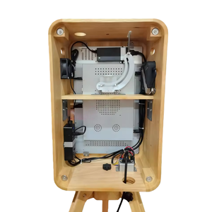 תא צילום רטרו דו-צדדי מעץ של מרשל אודיו, מיוחד למסיבות, עם רגלי עץ אלון מתקפלות - Product Image 6