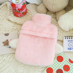 Nouvelle conception, vente chaude en Europe, mignonne bouteille d'eau chaude pour garder au chaud avec housse en <span class=keywords><strong>peluche</strong></span> à motif de dessin animé - Product Image 4