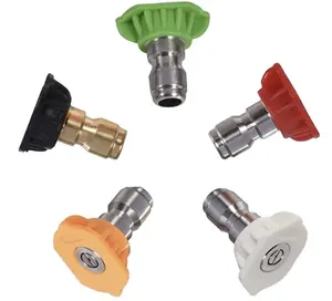 Quick Plug Connect High Pressure Washer Nozzle 5 Color Tips For Car Wash