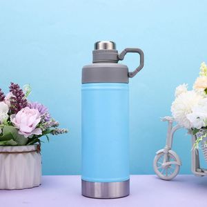 Thermos portable d'extérieur 530 ml 700 ml en acier inoxydable avec isolation sous vide et couvercle à poignée - Product Image 2