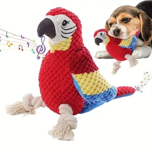 Juguete para Perros, Peluche Artificial con Sonido de Loro, Resistente a Mordidas, Juguete para Cachorros, Limpieza de Dientes, Entrenamiento Interactivo, Suministros para Perros - Product Image 2