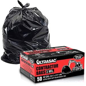 Customized Amazon Brand Supervalue 42 Gallon Garbage <b>Trash</b> <b>Bag</b> Contractor <b>Bag</b> Heavy Duty High Quality From Super Vietnam Factory - Product Image 1