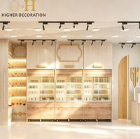 Vitrine de présentation de parfums verrouillable avec éclairage LED et logo personnalisé