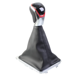 Car Gear <b>Shift</b> <b>Knob</b> For Volkswagen Passat B7 Manual Transmission Leather Ergonomic 5 6 Speed Set - Product Image 3