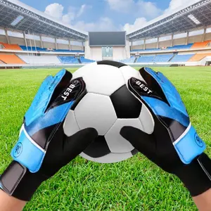 Venta directa de fábrica látex fútbol deportes antideslizante agarre fuerte anticolisión guantes de portero deportivos resistentes al desgaste