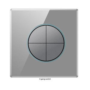 <span class=keywords><strong>Panel</strong></span> de enchufe de pared de vidrio templado de 3 bandas estándar europeo y británico 16A Max. Corriente 250V Max. Voltaje - Product Image 4