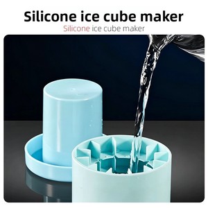 Moule à glaçons en silicone de qualité alimentaire premium, en stock, conception à démoulage facile pour la fabrication et le stockage de glaçons, congélation rapide - Product Image 4