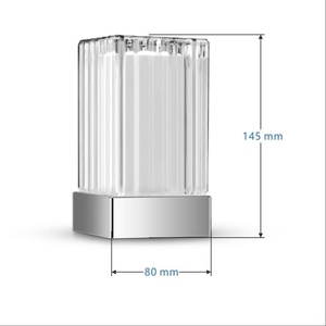 Glazen Draadloze Tafellamp Ip54 Waterdichte Led Dinner Decoratief Licht Oplaadbare Bureaulamp Met <span class=keywords><strong>Rgb</strong></span> - Product Image 3