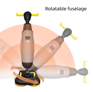 Máy lau sàn tự động 220V, nhựa mới, gấp gọn, khử trùng, hai bình nước, bàn chải kép xoay ngược - Product Image 5