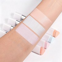 Stick Correcteur et Illuminateur Double Embout Marque Blanche avec Pinceau Doux, 4 Teintes, Waterproof, Couvrance Totale, Maquillage de Contour du Visage