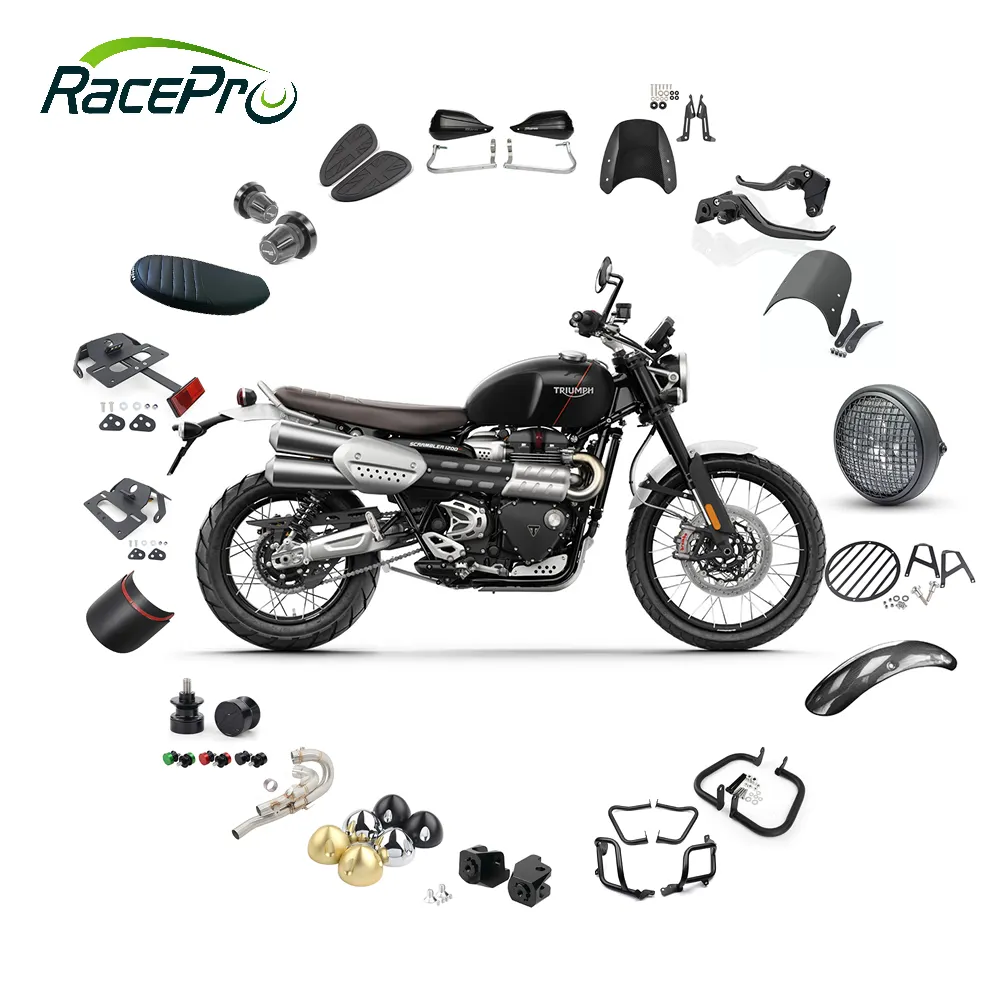 RACEPRO moto di alta qualità Full Range Scrambler 1200 accessori moto per Triumph Scrambler 1200