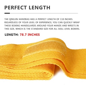 ผ้าพันมือสำหรับคิกบ็อกซิ่ง ผ้าฝ้าย 4 สี มีสินค้าในสต็อก สำหรับป้องกันมือ - Product Image 3