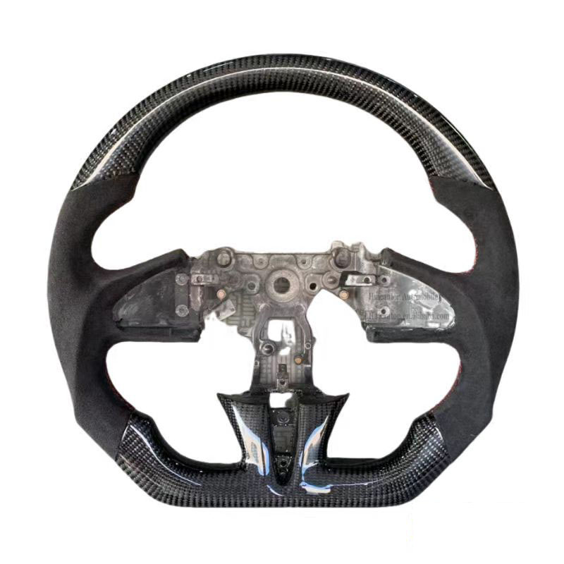 Carbon Fiber+Alcantara+Red Stitching