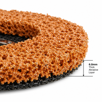 Disque abrasif REX en céramique 115x22,2 mm (4,5 pouces) certifié TUV ISO, orange, pour le décapage de la rouille et de la peinture tenaces