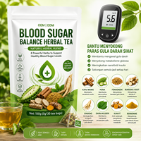 Thé Équilibre Glycémique Cannelle Fenugrec Melon Amer Berbérine Feuille de Mûrier Curcuma Herbes Naturelles 5g 30 Sachets OEM
