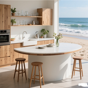 Piani di Lavoro Personalizzati in Corian, Materiale Superficie Solida Durevole per Isole Cucina, Tavoli e <span class=keywords><strong>Bar</strong></span> di Alta Gamma - Product Image 4