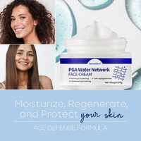 Crème Hydratante Visage Réparatrice au Collagène, Peptides et Céramides, à l'Acide Polyglutamique Fermenté, pour le Soutien de la Barrière Cutanée et l'Équilibre Hydrique