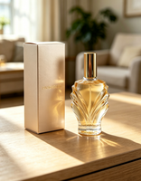Botella de Perfume de Vidrio con Forma de Concha en Relieve, 50ml 100ml, Vacía, Recargable, con Pulverizador y Tapa Dorada, Envase Cosmético para Perfume