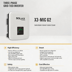 Convertisseur solaire triphasé <span class=keywords><strong>SolaX</strong></span> 5kW 8kW 10kW 12kW 15kW sur réseau X3-MIC G2 MPPT haute efficacité IP66 étanche - Product Image 3