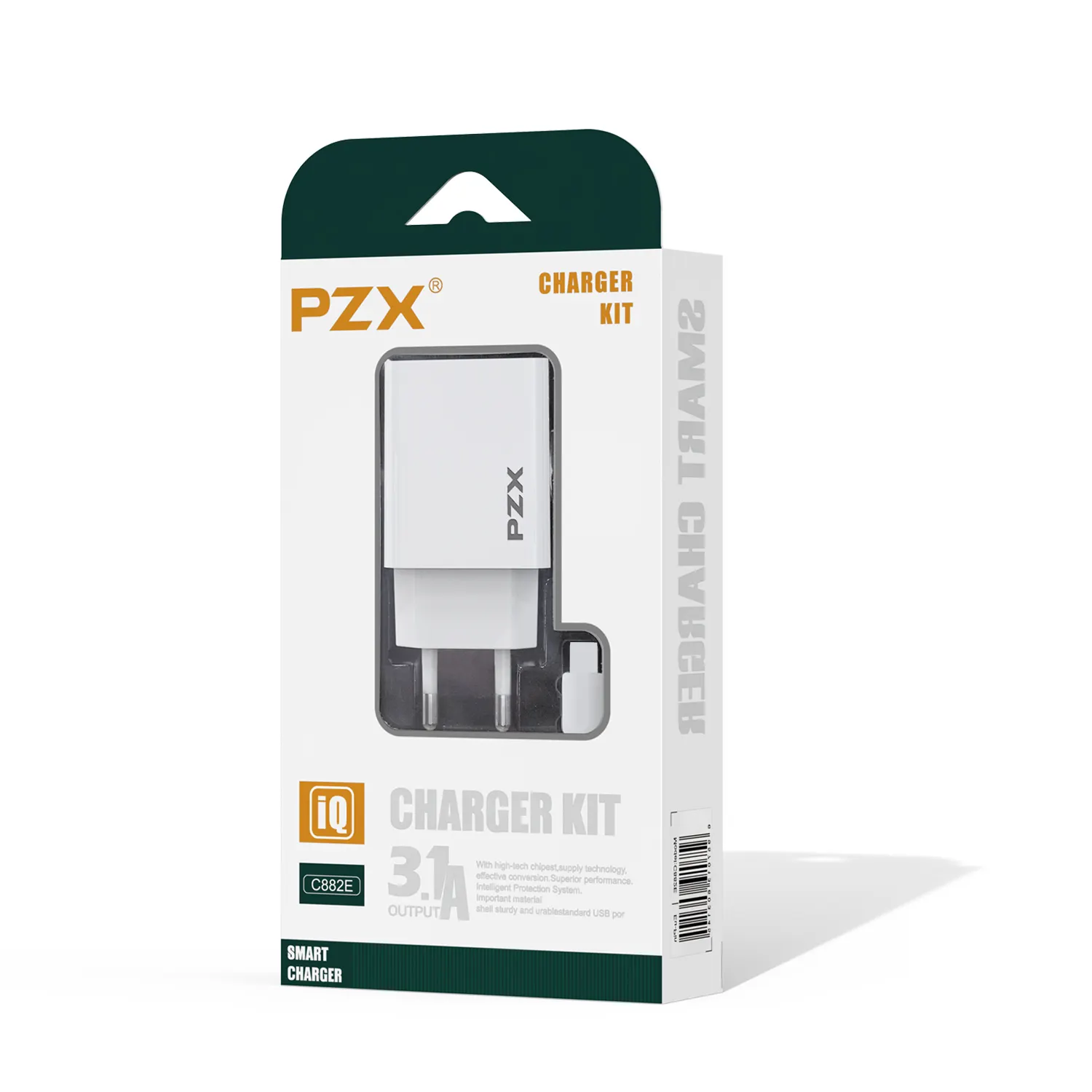 PZX 5v 3.1A 안전 충전 보호 휴대 전화 Usb 여행 빠른 충전기 벽 USB 전원 어댑터 마이크로 케이블 전화 충전기