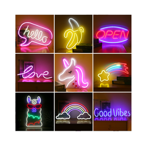 En Stock manette ouverte Love <span class=keywords><strong>Rainbow</strong></span> acrylique néon lumière Usb alimenté personnalisé Led enseigne au néon pour mur salle de jeux décor de fête de mariage - Product Image 1