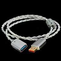 YIVO XSSH Hi-Fi Audio USB 2.0 Stecker-zu-Buchse Verlängerungskabel mit Abschirmung für Stabile Verlustfreie Datenübertragung - Audiophiler Qualität