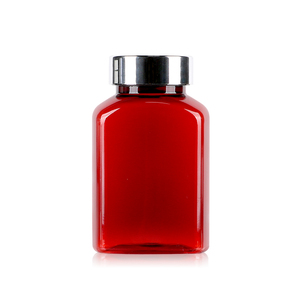 Customized Capsule Bottle Pharmaceutical Packaging PET <b>Plastic</b> 150ml Capsule <b>Square</b> <b>Container</b> For Health Products With Screw Cap - Product Image 3