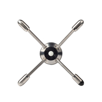 Capteur de vitesse et de direction du vent à ultrasons RIKA Ice-Free Heating, plage de température -50~+70°C, sortie RS485/RS232 pour usage urbain