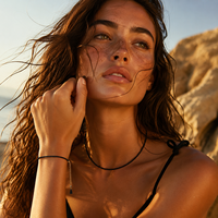 Collier ras du cou minimaliste pour femme avec perles de spinelle facettées de 2 mm, résistant à la transpiration, délicat, pour un usage quotidien décontracté