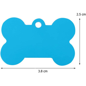 Manufacturer Wholesale Eco-Friendly Double-sided Custom Printed Nylon Metal Solid Simple Personalized Pet ID <b>Tags</b> <b>Dog</b> <b>Tag</b> Custom - Product Image 2