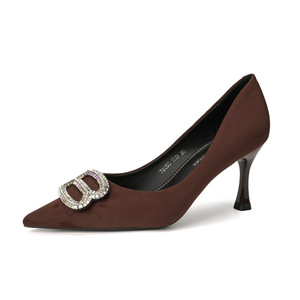 Pumps 7666C-170 à bout pointu, talon aiguille, boucle en strass, chaussures formelles pour femmes, taille 36 - Product Image 5