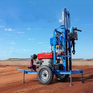 เครื่องเจาะบ่อน้ำแบบติดตั้งบนรถลาก เครื่องเจาะแบบโรตารี่สำหรับเจาะรูระเบิด เครื่องเจาะแบบพกพาขนาดกะทัดรัดสำหรับเจาะหลุม - Product Image 3