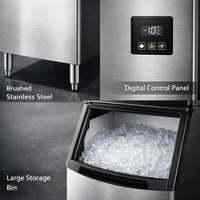 Machine à glaçons automatique haute capacité pour usage commercial, 100 kg, 200 kg, 300 kg, 400 kg, 500 kg, pour la vente en gros