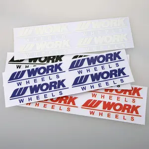 Gratis desain kustom Logo Die Cut huruf stiker Transfer bodi mobil vinil Bumper mobil stiker jendela mobil