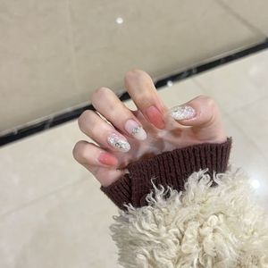 Uñas Postizas de Moda, 4 Diseños Modernos que Incluyen Bloques de Color, Francesa, Nude, Blanqueamiento para Piel Amarilla, 10 Piezas - Product Image 1