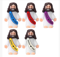 Dy Drop Shipping 2026 Mini poupées de Noël en PVC, pour fêtes, événements religieux