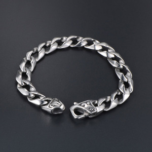 Pulsera de Acero de Titanio para Hombre, Diseño Floral Clásico, Cadena Tejida, Uso Diario, CE359 - Product Image 2