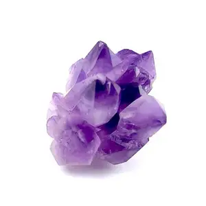 Fleur d'améthyste naturelle, spécimen d'améthyste naturelle, faisceaux de cristaux d'améthyste violets, vente en gros