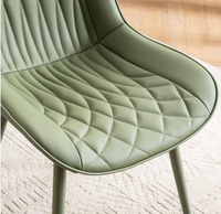 Chaises de salle à manger en tissu, style luxe moderne, pour salon, restaurant, cuisine, en velours