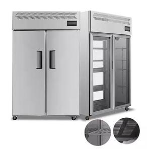 1000L ventilateur de refroidissement en acier inoxydable 2 portes cuisine commerciale réfrigérateurs congélateurs - Product Image 5